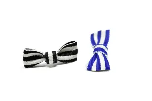 Mini Striped Bow 1.50" x .75" - 1 Piece